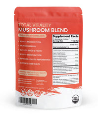 Close-up of Lion's Mane mushroom powder