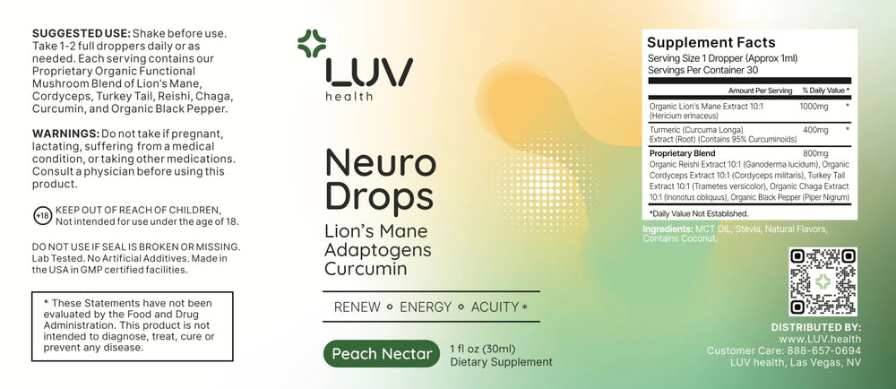 Lion’s Mane and Turmeric for brain and nerve health
