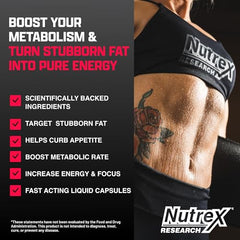 Packaging of Nutrex Lipo-6 Black Max fat burner