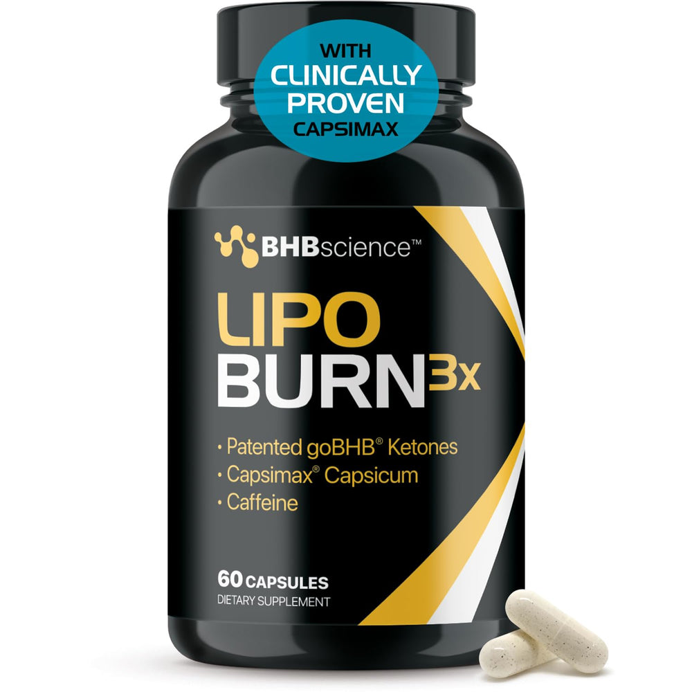 LIPO BURN keto BHB capsules bottle close-up