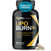 LIPO BURN keto BHB capsules bottle close-up