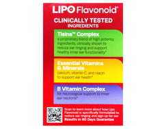 Close-up of Lipo-Flavonoid bottle showing label