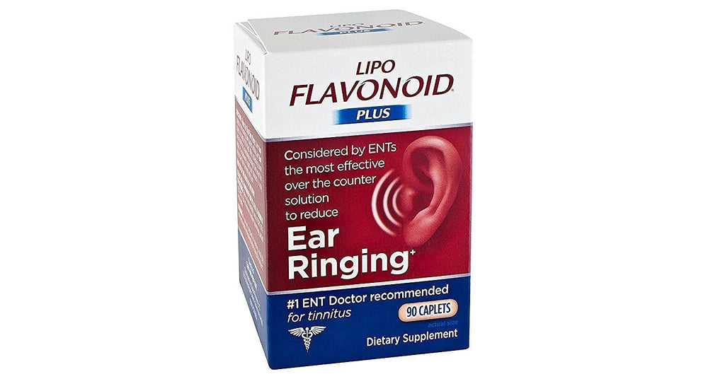 Lipo-Flavonoid Plus Inner Ear Health Caplets bottle and packaging