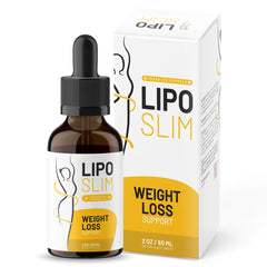 Lipo Slim Official Drops bottle with product label on a white background