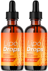 LipoDrops bottle with dropper front view
