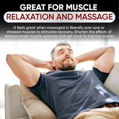 Massage application of hot gel for muscle relaxation