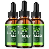 Lipomax Drops bottle with pink salt and vitamin liquid