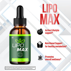 Lipomax Drops with all-natural ingredients