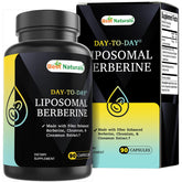 Liposomal Berberine 1200 mg bottle with Bioperine — 90 vegan capsules