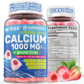 Liposomal calcium gummy hero image with D3 and K2
