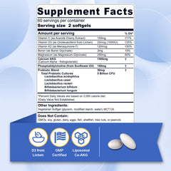 Close-up of liposomal softgels for enhanced bioavailability