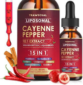 Main image of Liposomal Cayenne Pepper Drops bottle (2 oz).