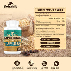 Graphic illustrating liposomal delivery and increased absorption