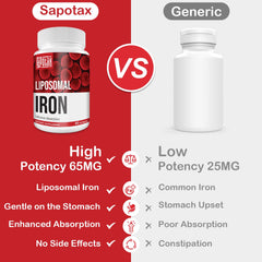 Dairy-free and gluten-free iron supplement ingredients