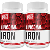 Liposomal iron supplement bottle for women and men