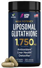 Bottle of Liposomal Glutathione with Vitamin C and phospholipid complex