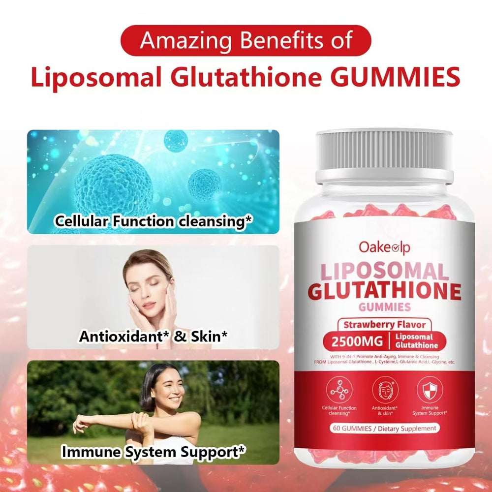 Detox and liver support concept for glutathione gummies