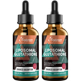 Front view of 2000mg Liposomal Glutathione Liquid Drops bottle