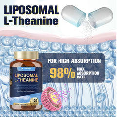 Close-up of Liposomal L-Theanine 750mg capsules