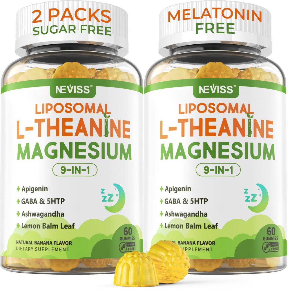 Bottle of Liposomal L-Theanine Magnesium Gummies