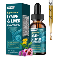 Bottle of Liposomal Lymphatic Drainage Drops 21-in-1 Liver Cleanse Detox