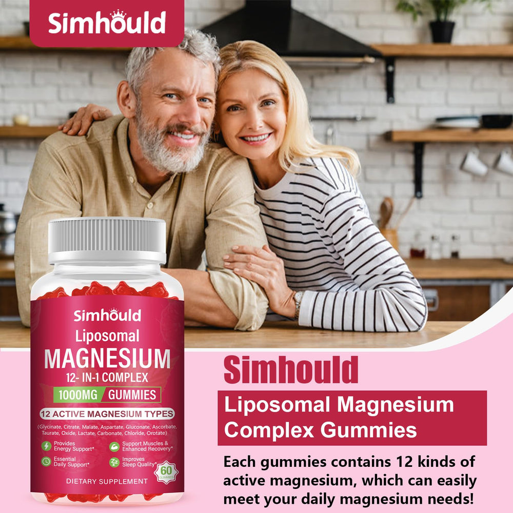 Lifestyle scene of active adults benefiting from magnesium gummies