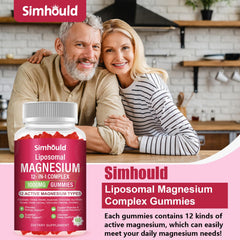 Lifestyle scene of active adults benefiting from magnesium gummies