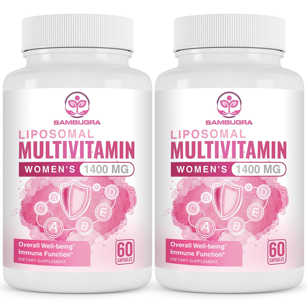 Front view bottle of Liposomal Multivitamin for Women 1400mg