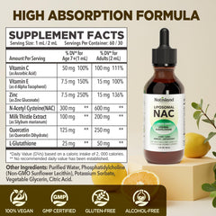 Quercetin ingredient used in NAC drops