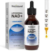 Liposomal NAD+ 1000mg liquid drops bottle front label