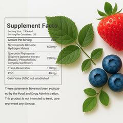 Liposomal NAD+ Berry drink sachets with Resveratrol and PQQ