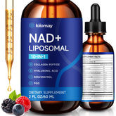 Front view of Liposomal NAD+ Liquid Drops bottle