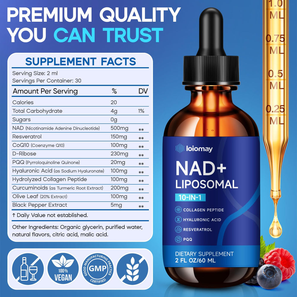 Back label with ingredients and supplement facts