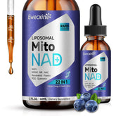 Bottle of Liposomal NAD+ Drops with dropper