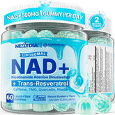 Liposomal NAD+ Resveratrol Gummies bottle label