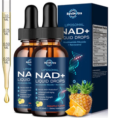 Liposomal NAD+ supplement 1200mg pineapple flavor hero image
