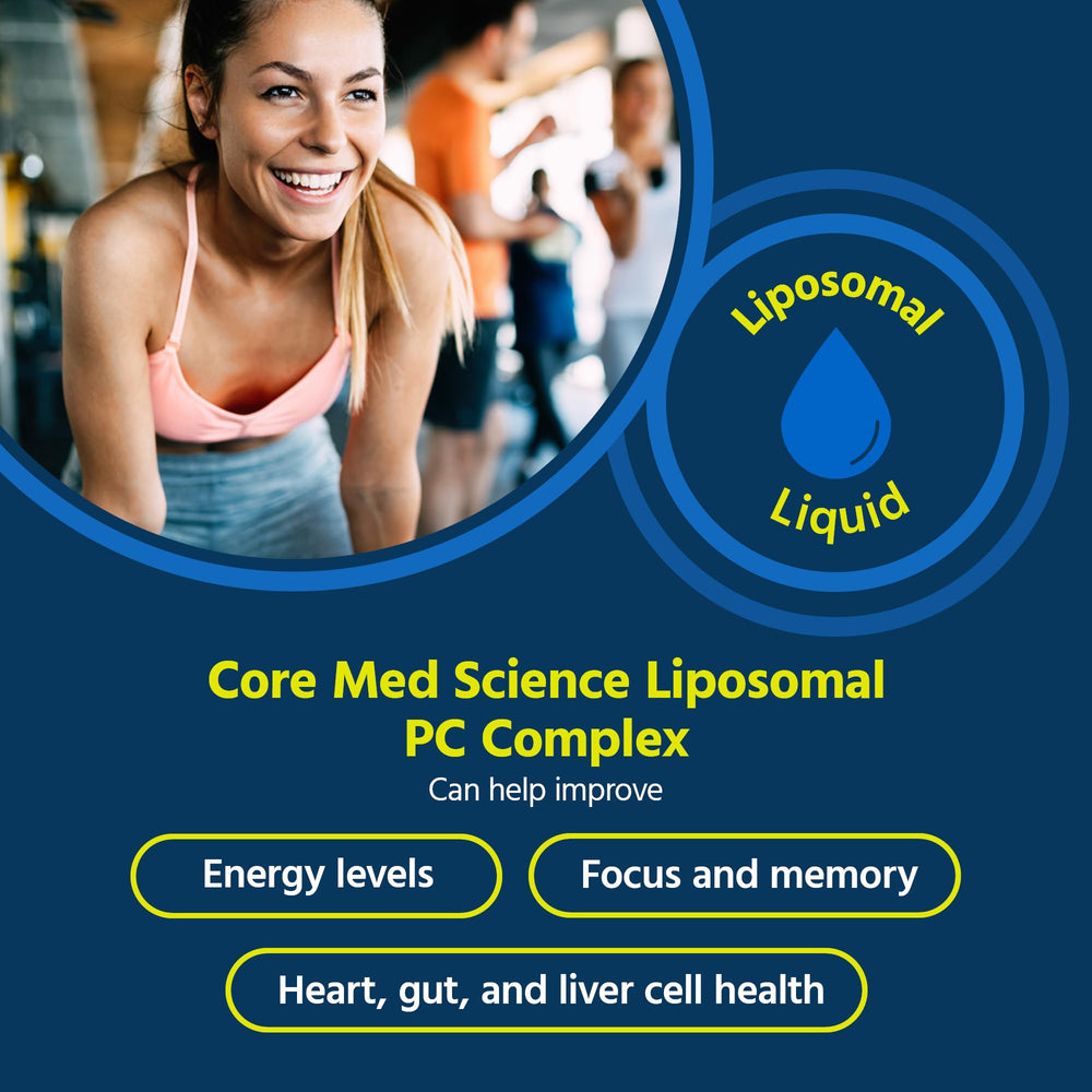 Liposomal phosphatidylcholine complex 8 oz bottle close-up