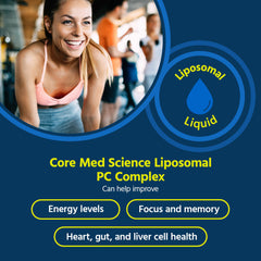 Liposomal phosphatidylcholine complex 8 oz bottle close-up