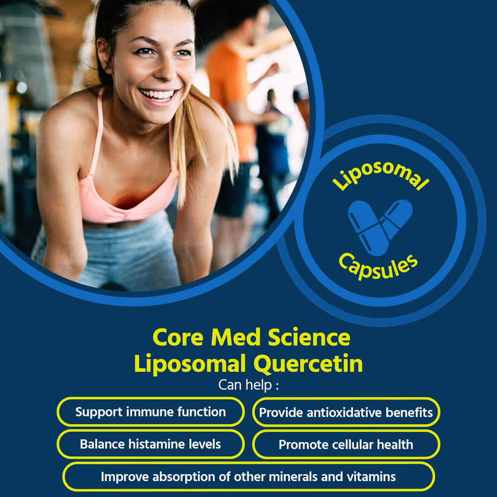 Close-up of Liposomal Quercetin capsules