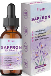 Front view of Liposomal Saffron Drops for Kids and Adults (2 oz)