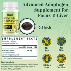 Packaging of Liposomal Schisandra Berry Extract 60 softgels