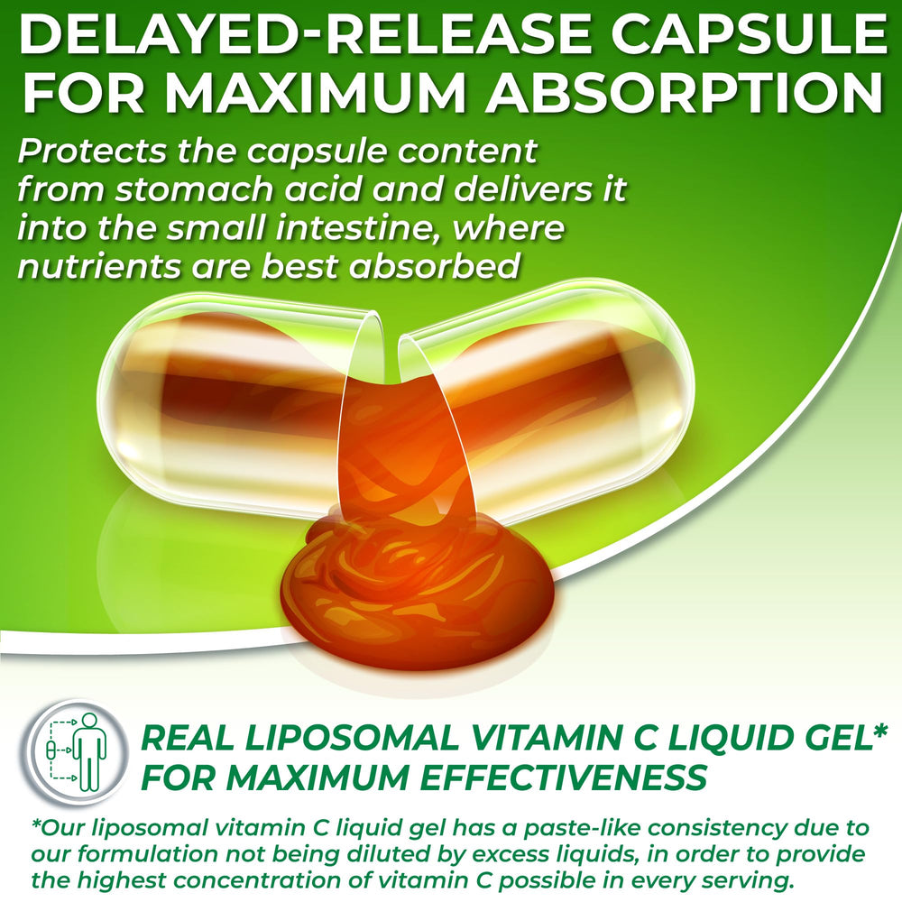 Liposomal Vitamin C 1100mg highlighting organic acerola cherries