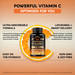 Close-up of Vitamin C 1700 mg dosage information on label