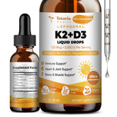 Liposomal D3 K2 drops bottle with dropper