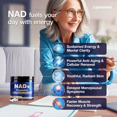 Liposomal NAD delivery technology visualization