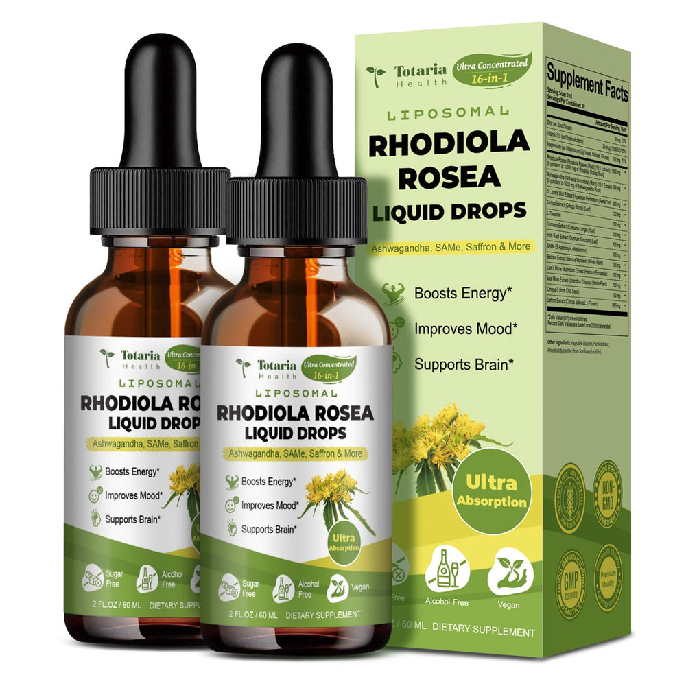 Product front view of Liposomal Rhodiola Tincture Ultra Strength bottle