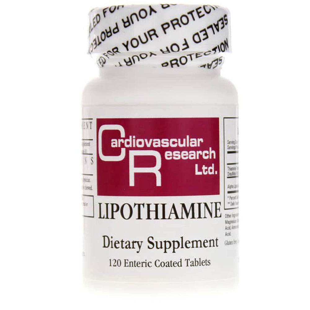 Lipothiamine B1 with Alpha Lipoic Acid – 120 tablets bottle by Cardiovascular Research