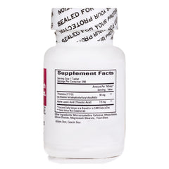 Close-up of Lipothiamine B1 with Alpha Lipoic Acid tablets