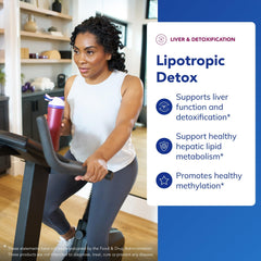 Lipotropic Detox bottle on desk for convenient daily liver-support routine