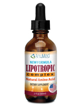 Front view of ANUMED Lipotropic Complex Liquid Drops bottle